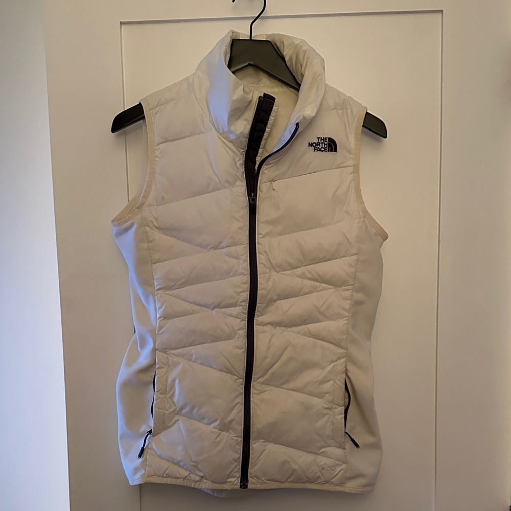 The North Face Women's Off-White Puffer Vest